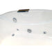 EAGO 6 ft Right Drain Acrylic White Whirlpool Bathtub w/ Fixtures AM189ETL-R