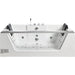 EAGO 6 ft Clear Rectangular Acrylic Whirlpool Bathtub for Two AM196ETL