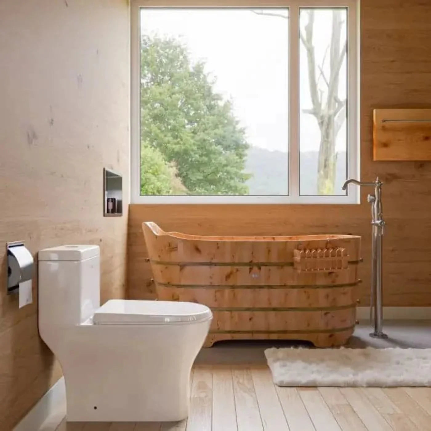 GREE EAGO Dual Flush One Piece Eco-Friendly High Efficiency Low Flush Ceramic Toilet - TB353