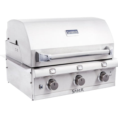 Saber Grills: Stainless Series 3-Burner Built-In Grill (NG) - R50SB0417