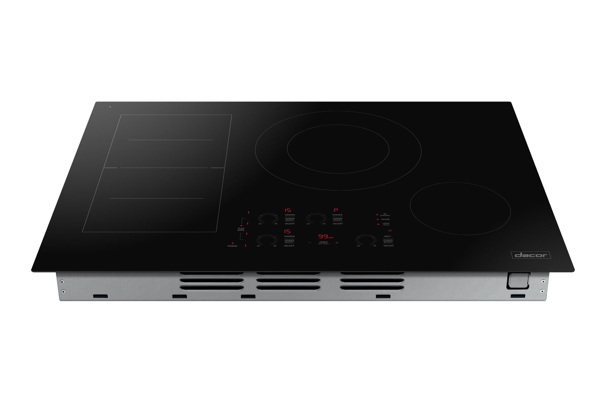 DACOR Transitional 30" Gas Cooktop, Silver Stainless Steel, Natural Gas/Liquid Propane - DTG30P875NS-KT