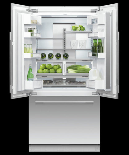 FISHER & PAYKEL RS36A72J1N Integrated French Door Refrigerator Freezer, 36", Ice - RS36A72J1N-KT
