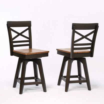 ECI Furniture Choices X Back Bartstool Height with Acacia Finished Seat 2pcs - 0737-20-CS1