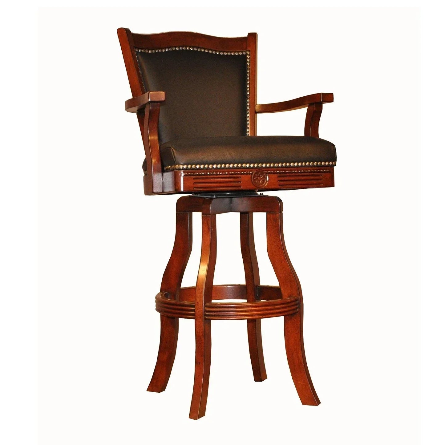 ECI Furniture 30 Leather Nail Head Barstool - EC-7040-35-BS-30