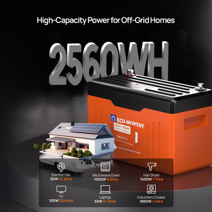 Eco Battery  24V 100Ah Bluetooth Lithium Battery with BMS -GW-L13080202109-1