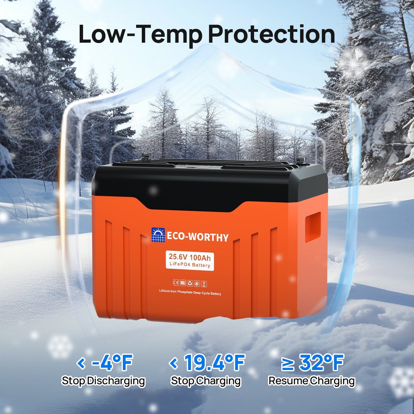 Eco Battery  24V 100Ah Bluetooth Lithium Battery with BMS -GW-L13080202109-1