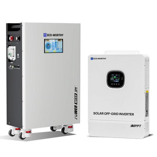 Eco-Worthy 10kW Home Backup Solar Power Bundle | PowerMega 314 51.2V 314Ah Battery and 48V 10000w Off Grid Inverter - GW-L03L314A-NKUS10KW-1