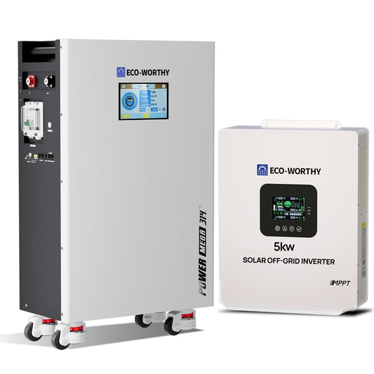 Eco Battery  5kW Home Backup Solar Power Bundle | 51.2V 314Ah Battery and 48V 5000w Off Grid Inverter - GW-L03L314A-NKUS5KW-1