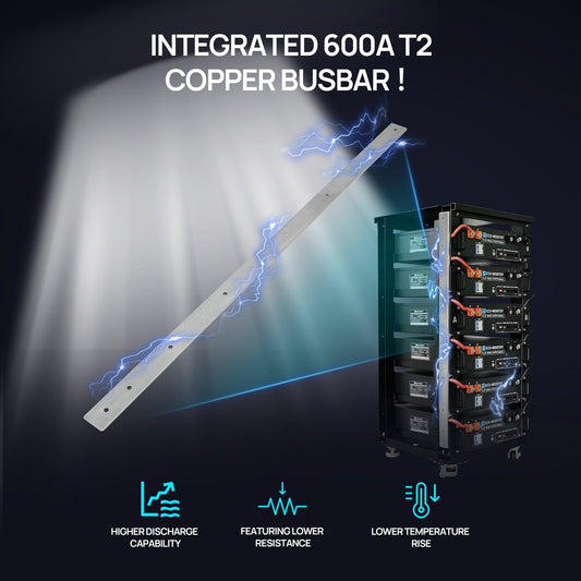 ECO-WORTHY RACK6 V2 I 6-Layer Rack With 600A Busbar| For Server Rack Battery All Versions - L03SR06-1