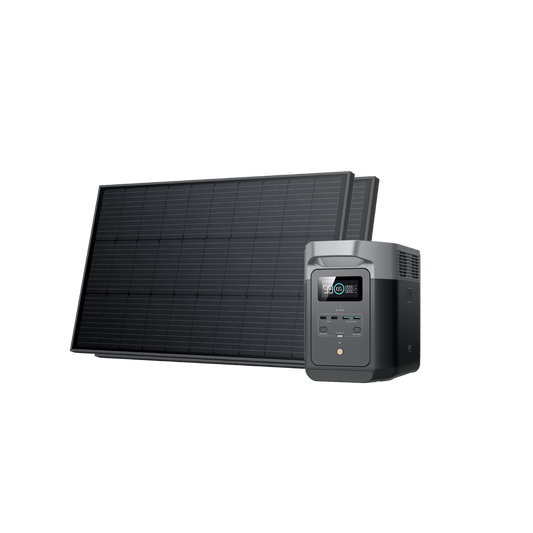 EcoFlow DELTA 2 Solar Generator (Rigid PV100W) - D2-100RIGID-2