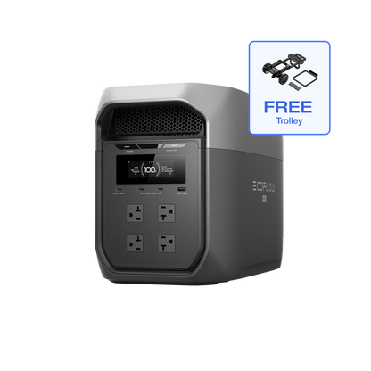 EcoFlow DELTA 3 Max Series Portable Power Station (2048Wh) - EFD3M-G-US