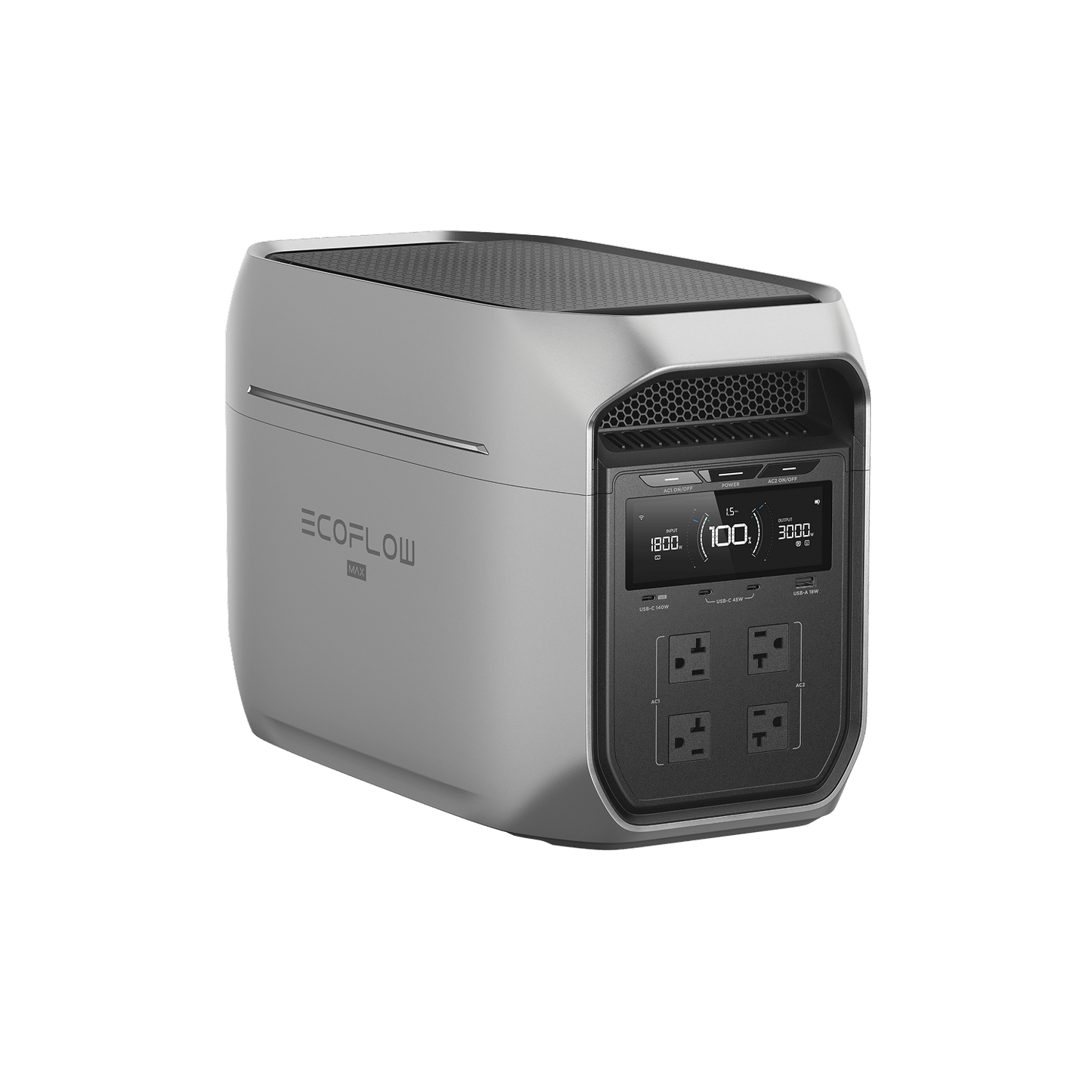 EcoFlow DELTA 3 Max Series Portable Power Station (2048Wh) - EFD3M-G-US