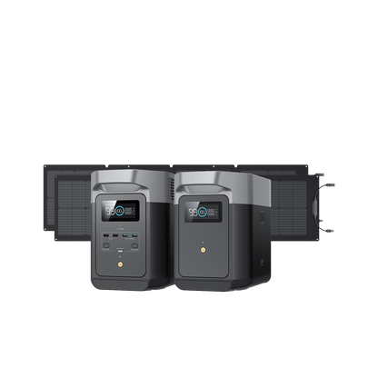 EcoFlow DELTA 2 + DELTA 2 Smart Extra Battery + 2*110W Solar Panel - DELTA2EB-110