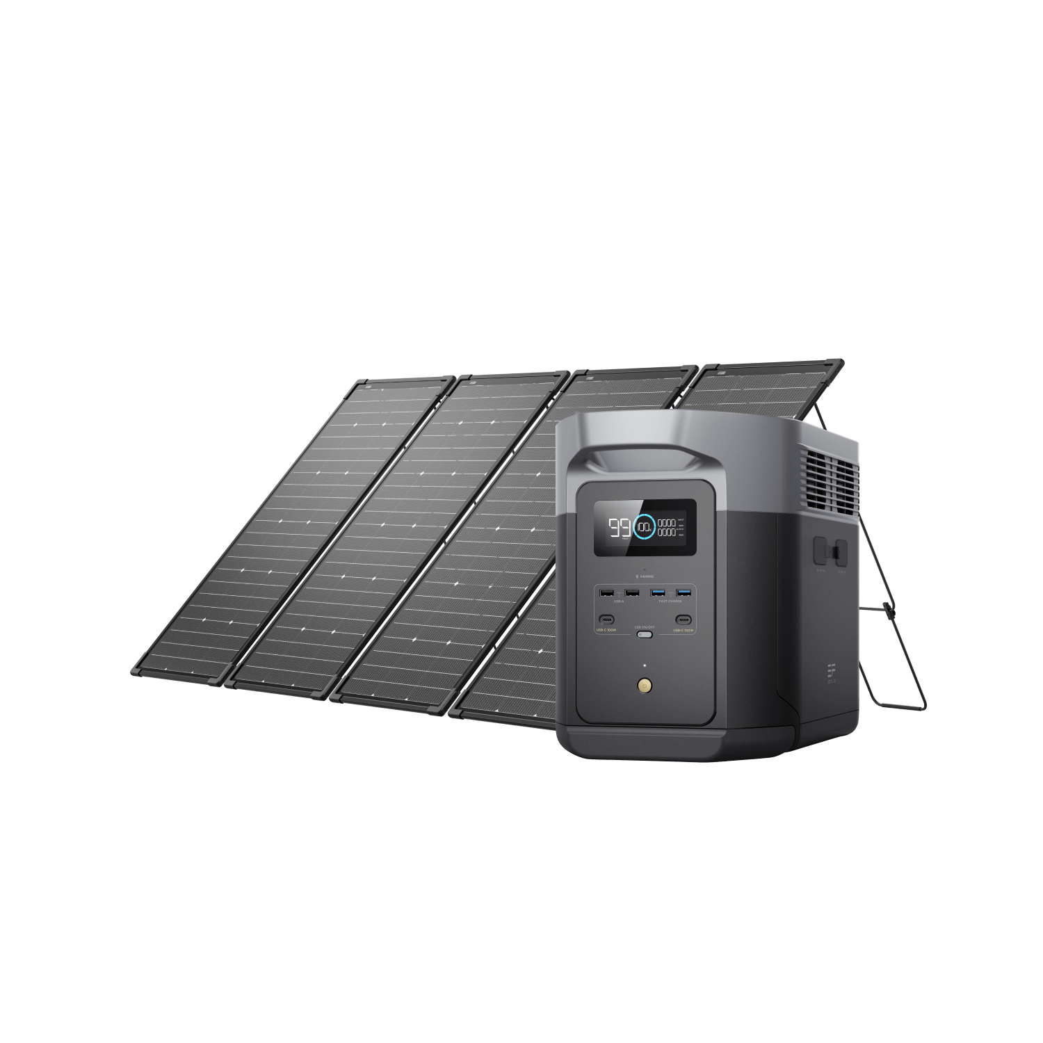 EcoFlow DELTA 2 Max + 500W Solar Kit - D2M-125W-4