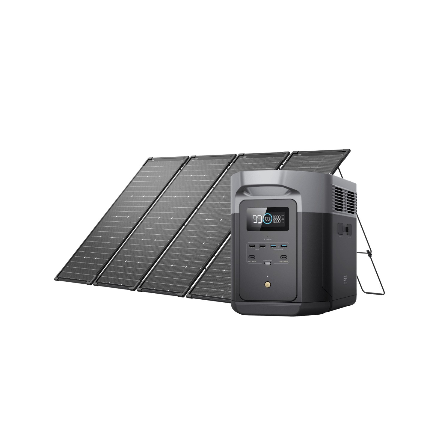 EcoFlow DELTA 2 Max + 500W Solar Kit - D2M-125W-4