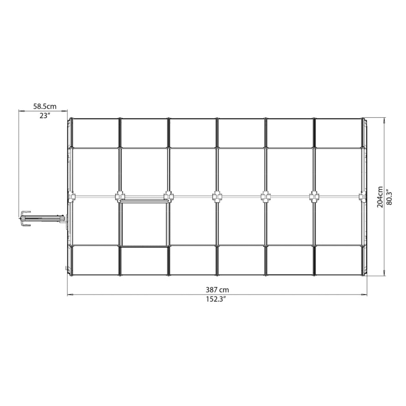 Rion EcoGrow 6' x 12' Greenhouse - HG7012