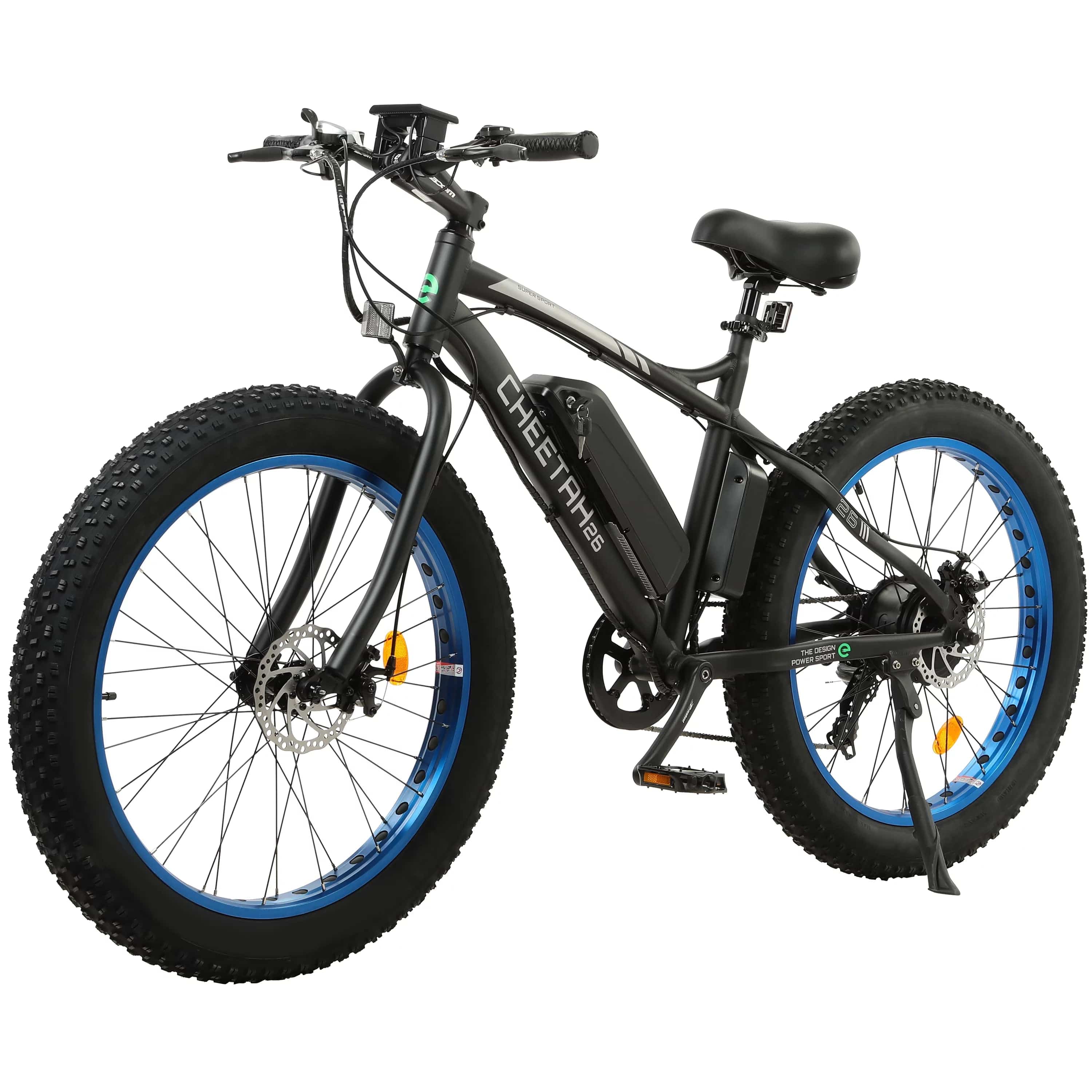 Ecotric Cheetah 26 Fat Tire Beach Snow Electric Bike - NS-FAT26S900-O