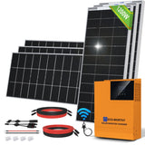 Eco-Worthy 1170W 24V 6x Bifacial 195W Complete MPPT Off Grid Solar Kit