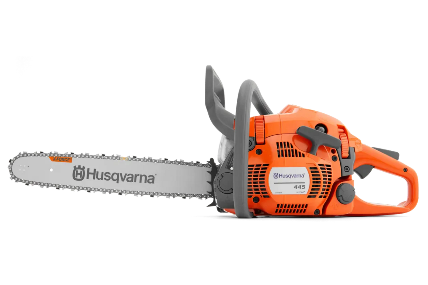 Husqvarna 445 Chainsaw - 50.2cc Gas Engine with 18in Guide Bar for Farm and Ranch - 970515528
