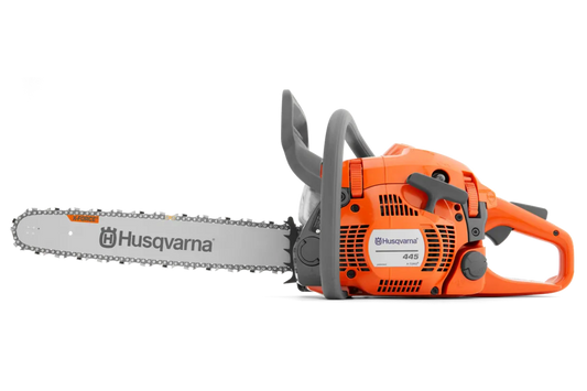 Husqvarna 445 Chainsaw - 50.2cc Gas Engine with 18in Guide Bar for Farm and Ranch - 970515528