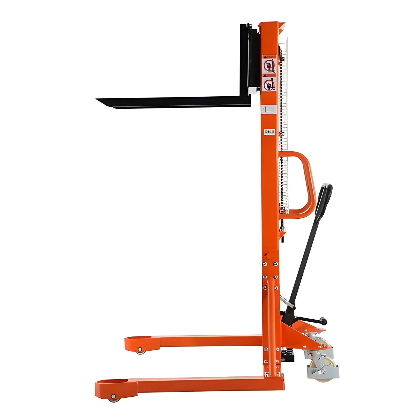 Tory Carrier Manual Pallet Stacker with Straddle legs 1100 lbs. 63" Lifting Height New - MSSL1163