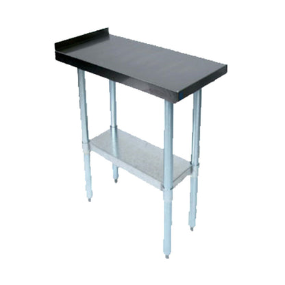 John Boos EFT8-3018SSK Stainless Steel Top & Undershelf 18"W x 30"D Filler Table - JBEFT83018SSK