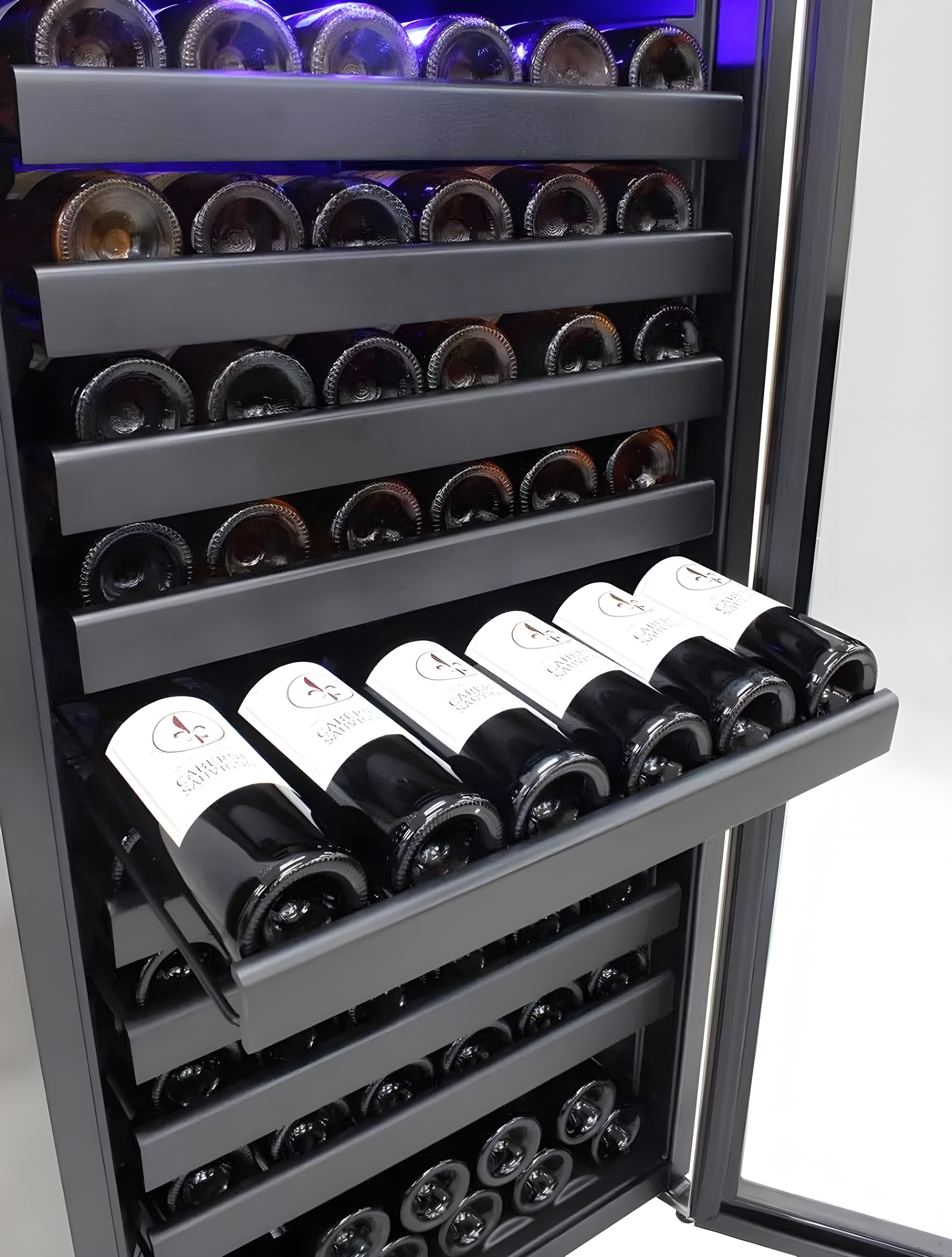 Vinotemp 114-Bottle Freestanding Single-Zone Wine Cooler - EL-100SBB