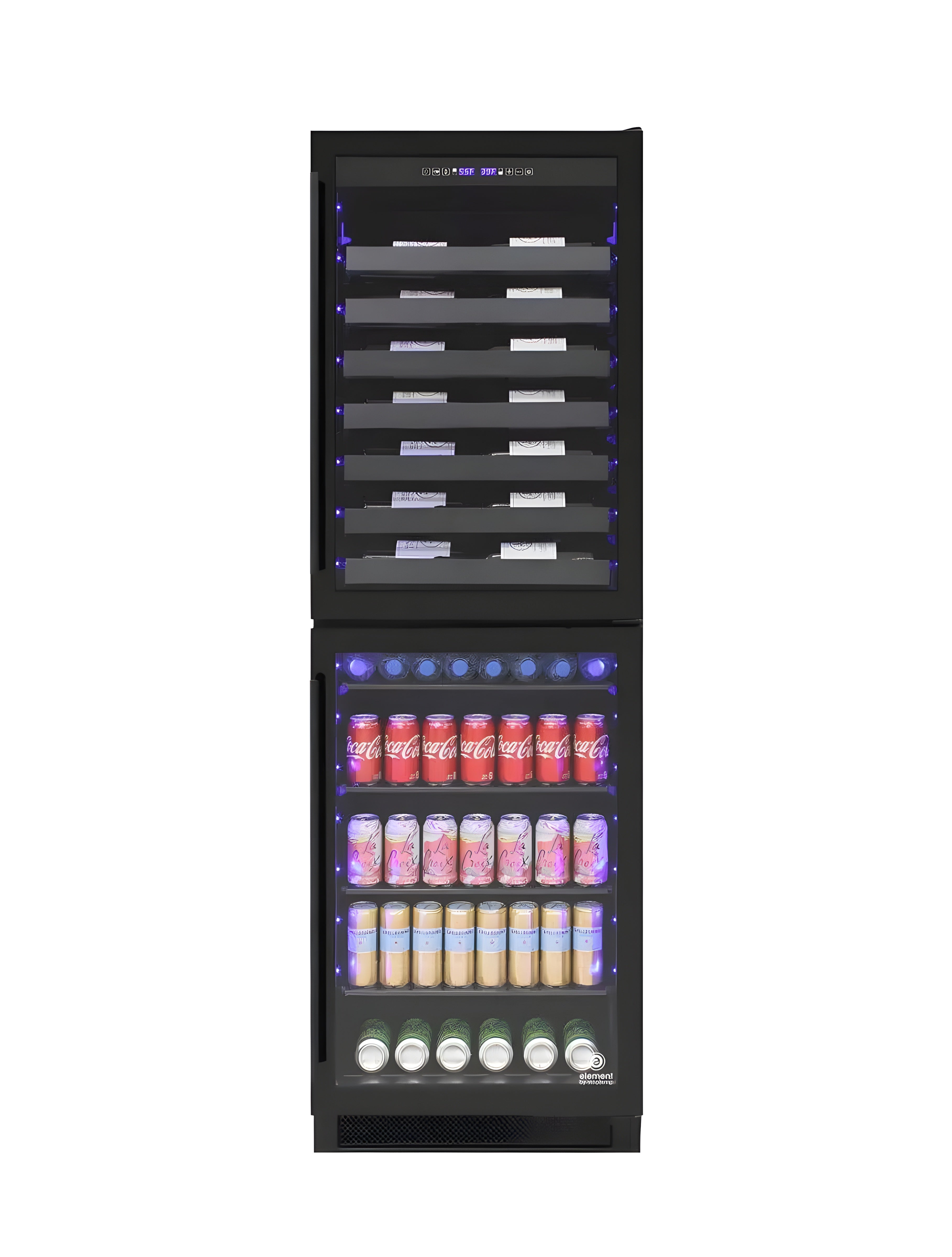 Vinotemp Dual-Zone Wine & Beverage Center - EL-100WBC-TS