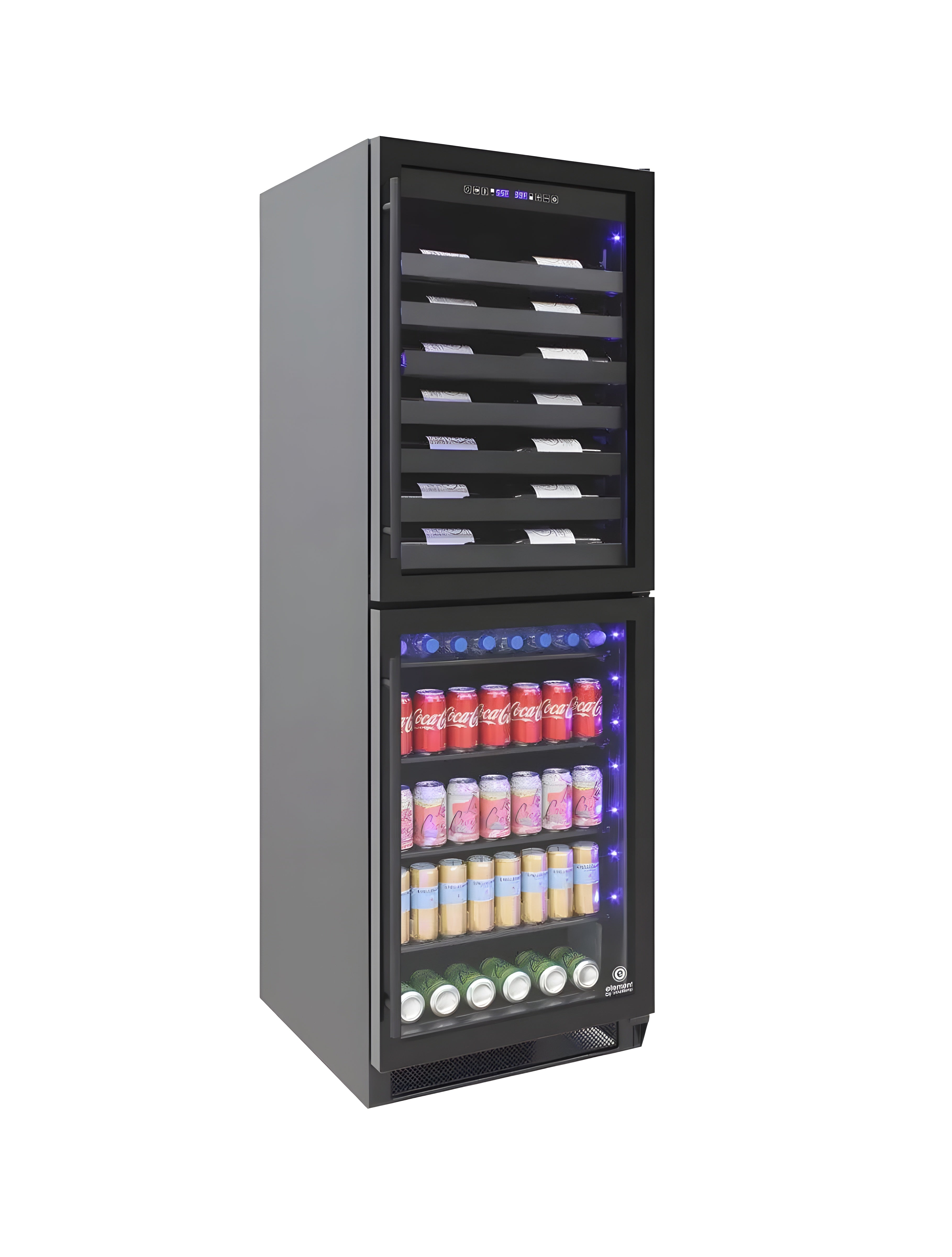 Vinotemp Dual-Zone Wine & Beverage Center - EL-100WBC-TS