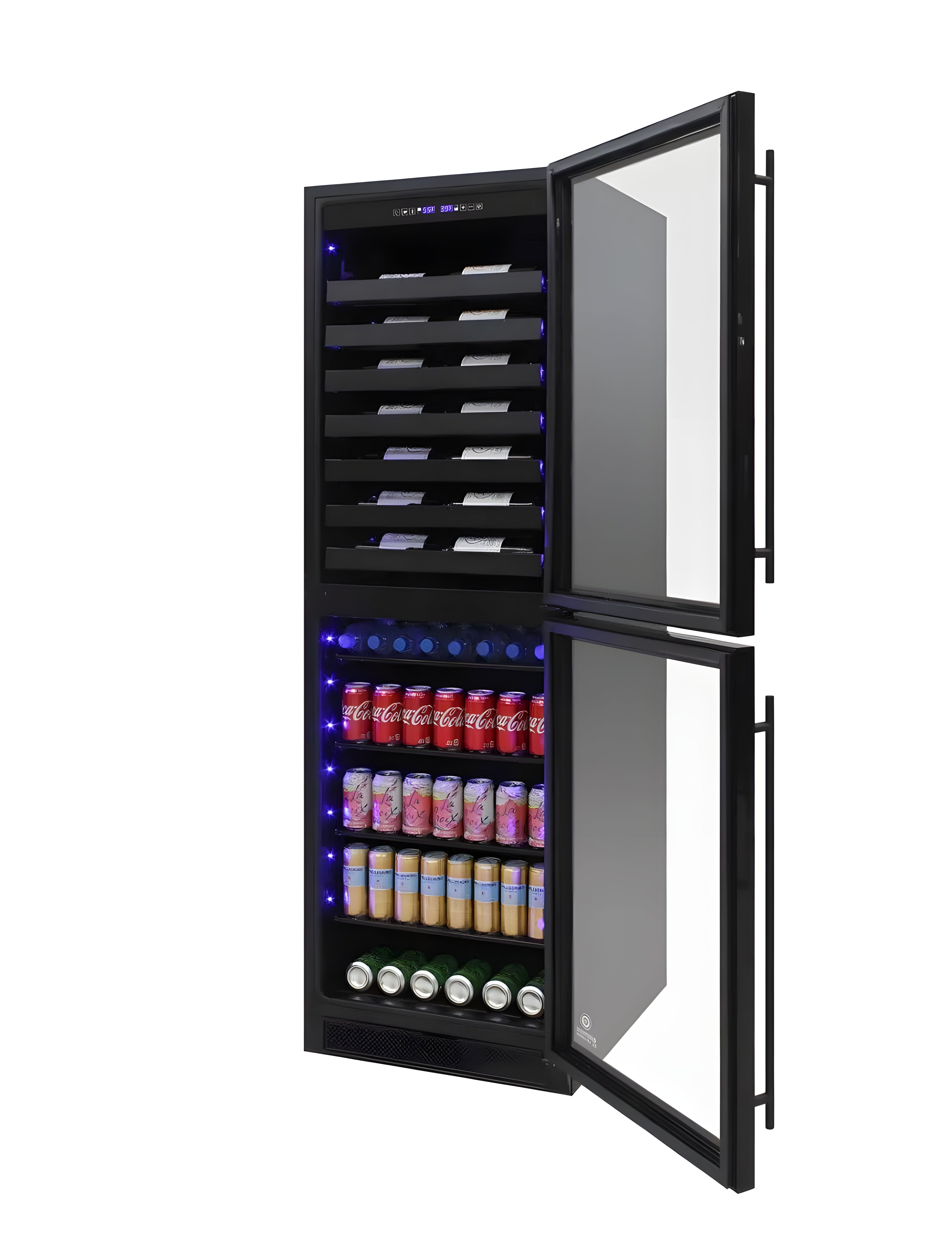 Vinotemp Dual-Zone Wine & Beverage Center - EL-100WBC-TS