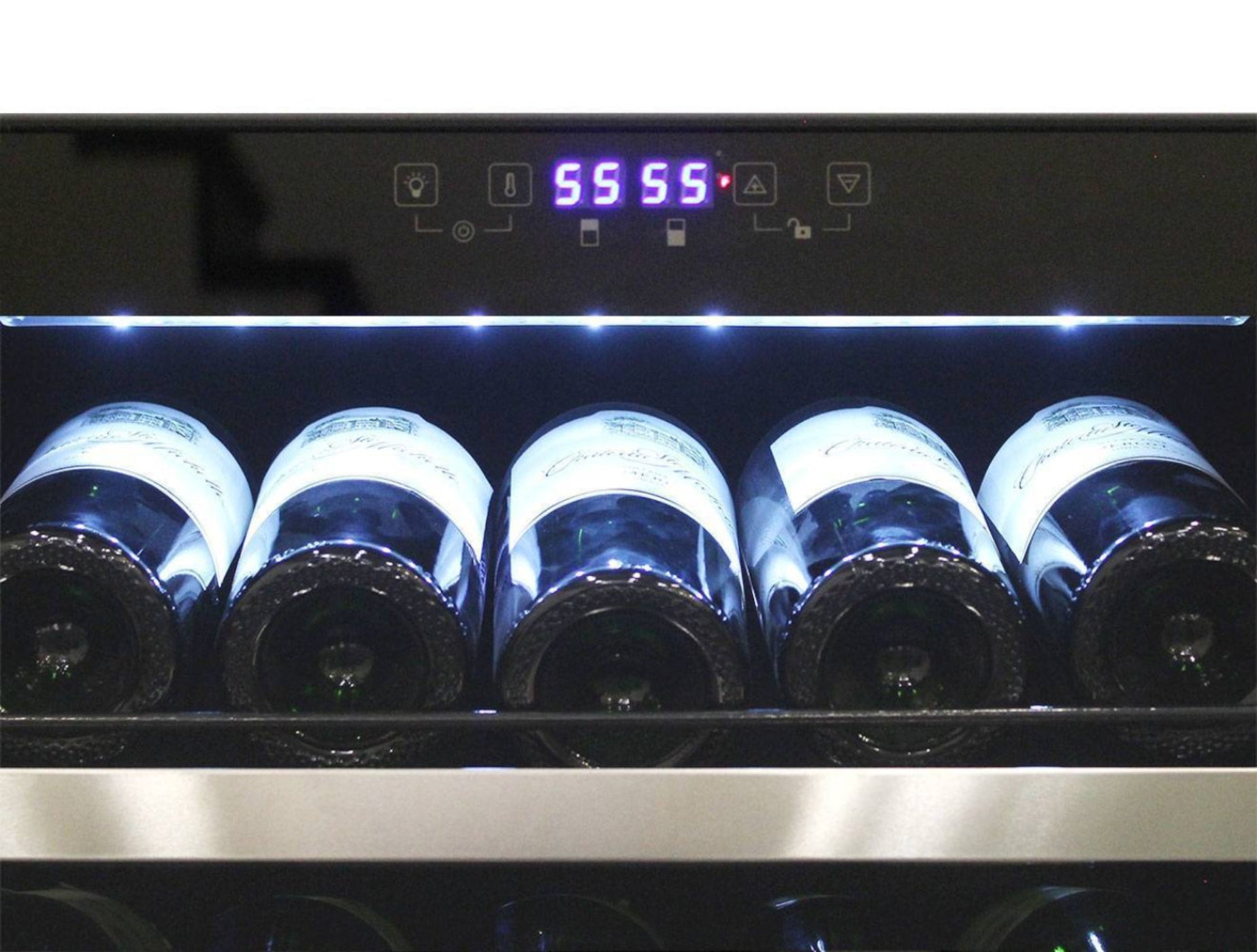 Vinotemp 155-Bottle Dual-Zone Wine Cooler (Both Right or Left Hinge Options Available) - EL-142TSST