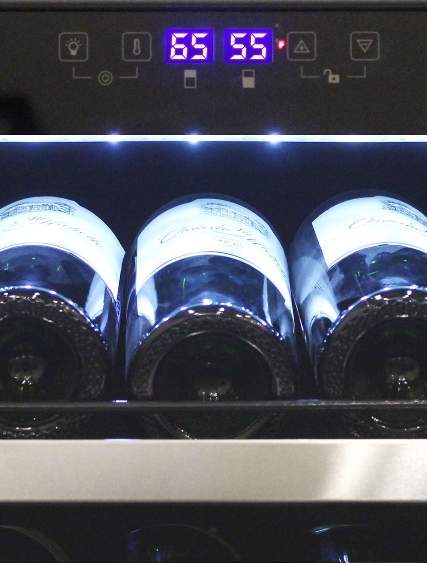 Vinotemp 155-Bottle Dual-Zone Wine Cooler (Both Right or Left Hinge Options Available) - EL-142TSST