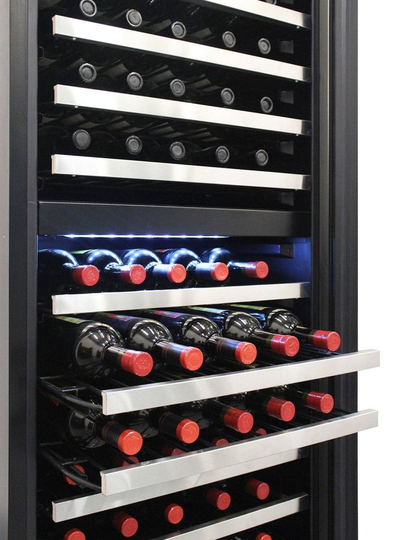 Vinotemp 155-Bottle Dual-Zone Wine Cooler (Both Right or Left Hinge Options Available) - EL-142TSST