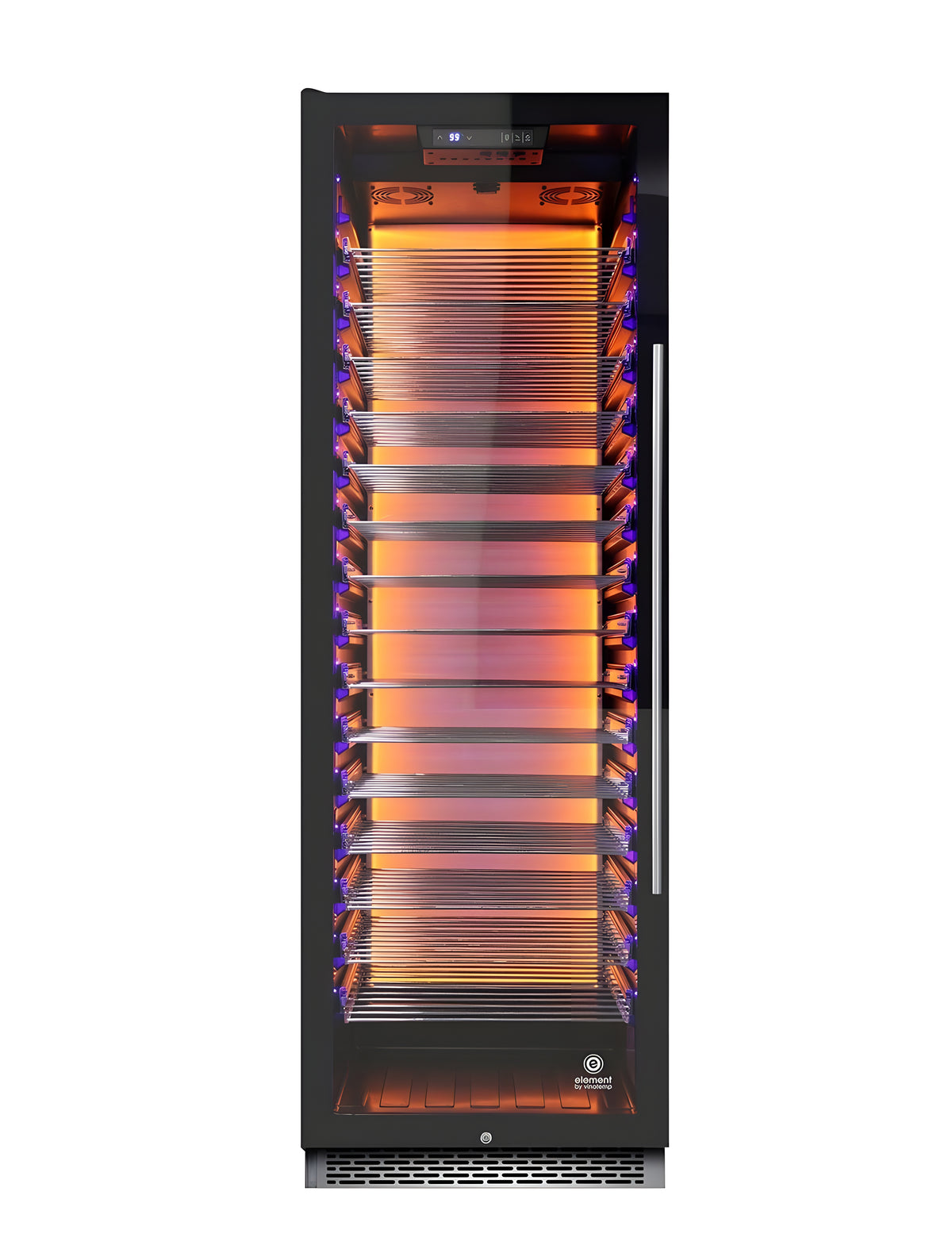 Vinotemp Private Reserve Series 141-Bottle Backlit Panel Commercial 168 Single-Zone Wine Cooler (Left Hinge) - EL-168COMM-L