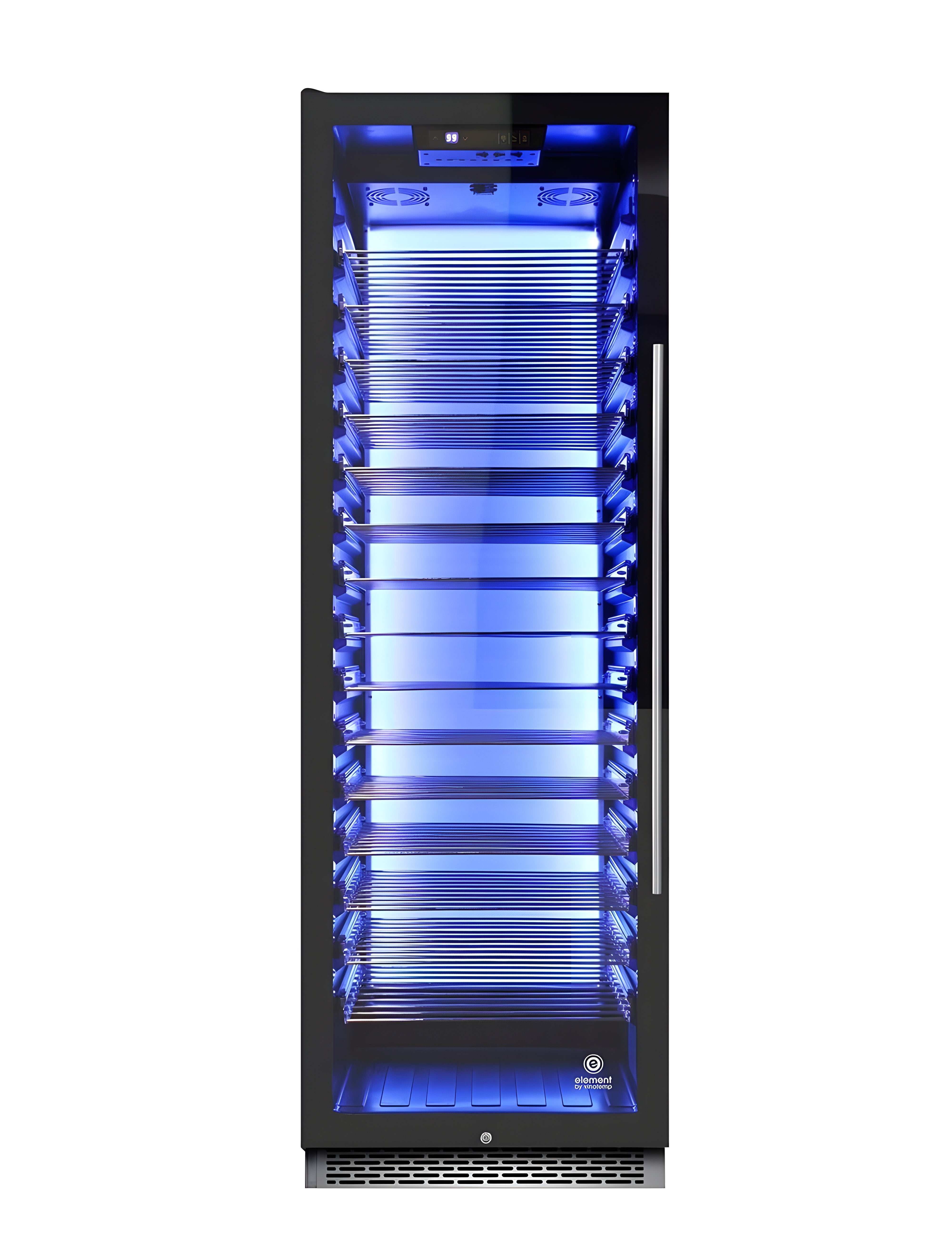 Vinotemp Private Reserve Series 141-Bottle Backlit Panel Commercial 168 Single-Zone Wine Cooler (Left Hinge) - EL-168COMM-L