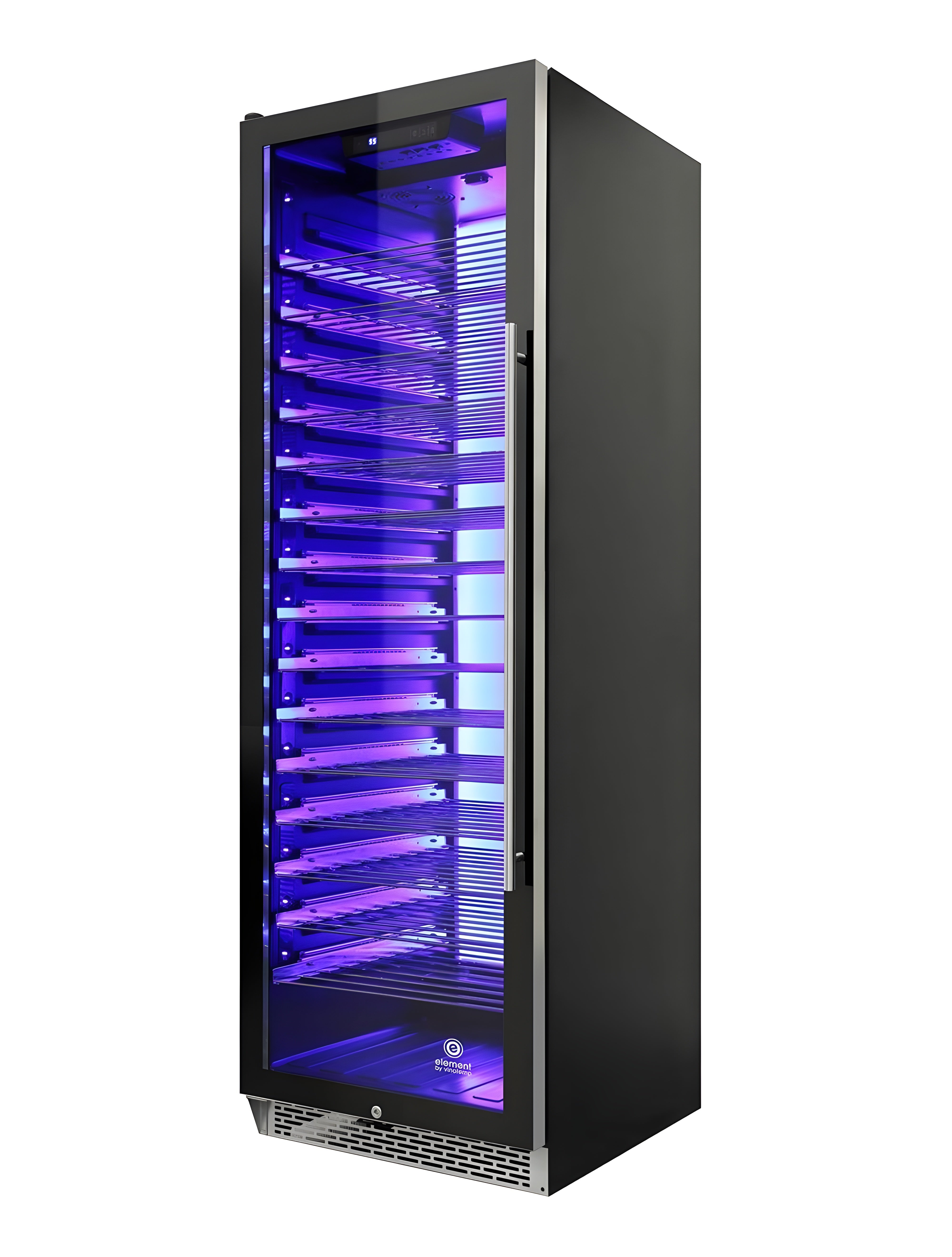 Vinotemp Private Reserve Series 141-Bottle Backlit Panel Commercial 168 Single-Zone Wine Cooler (Left Hinge) - EL-168COMM-L