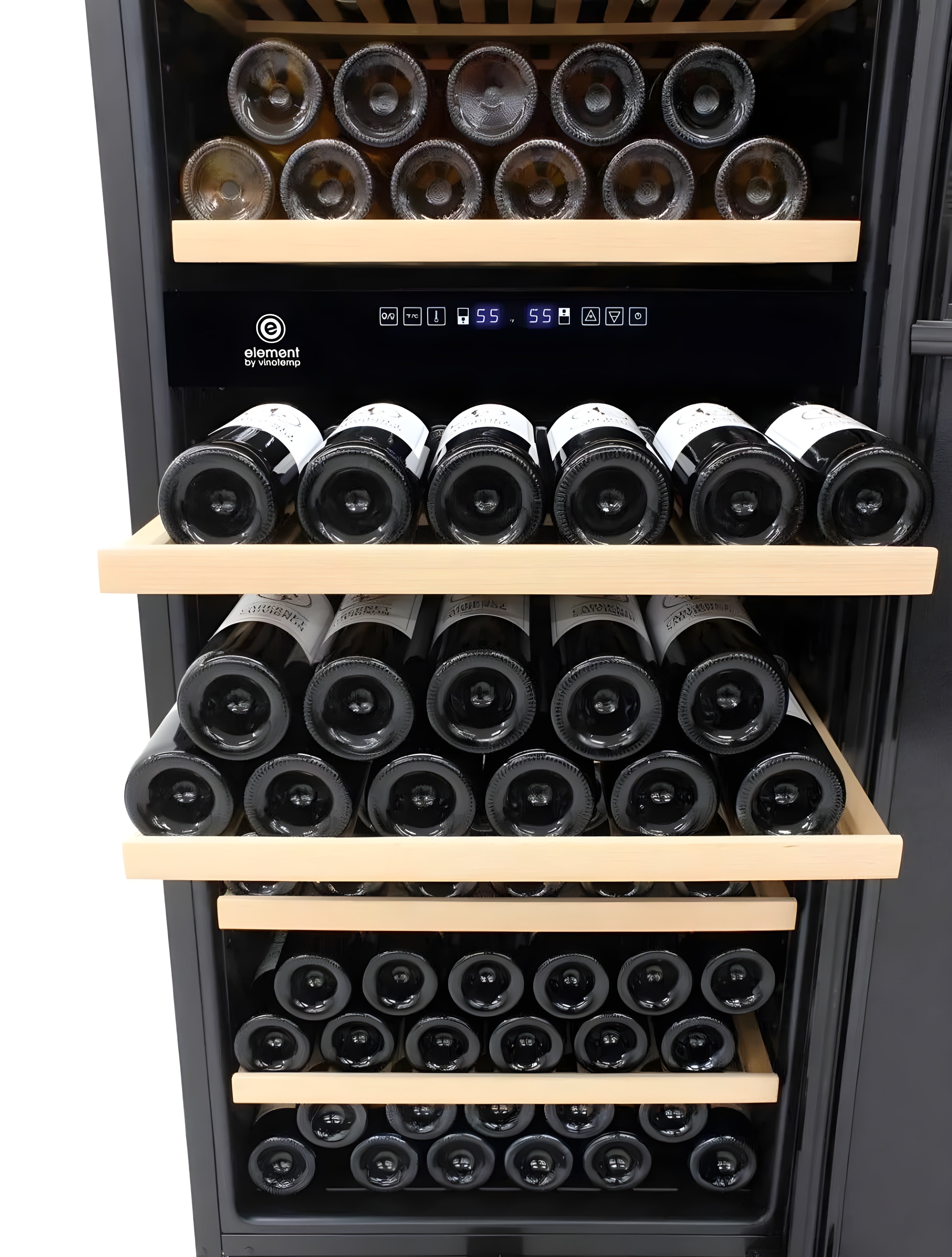 Vinotemp Garage 168 Dual-Zone Wine Cooler - EL-168GFEB