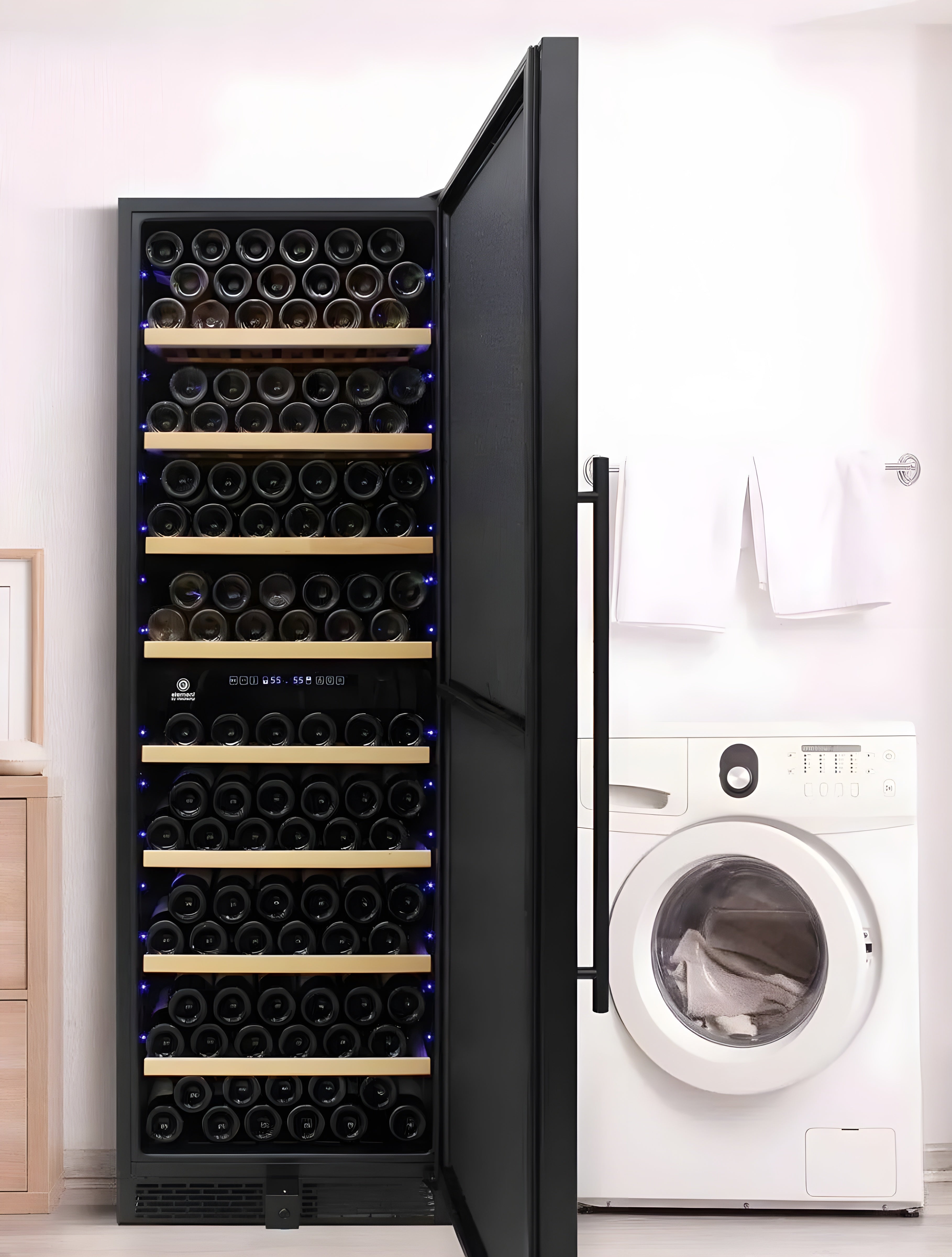 Vinotemp Garage 168 Dual-Zone Wine Cooler - EL-168GFEB