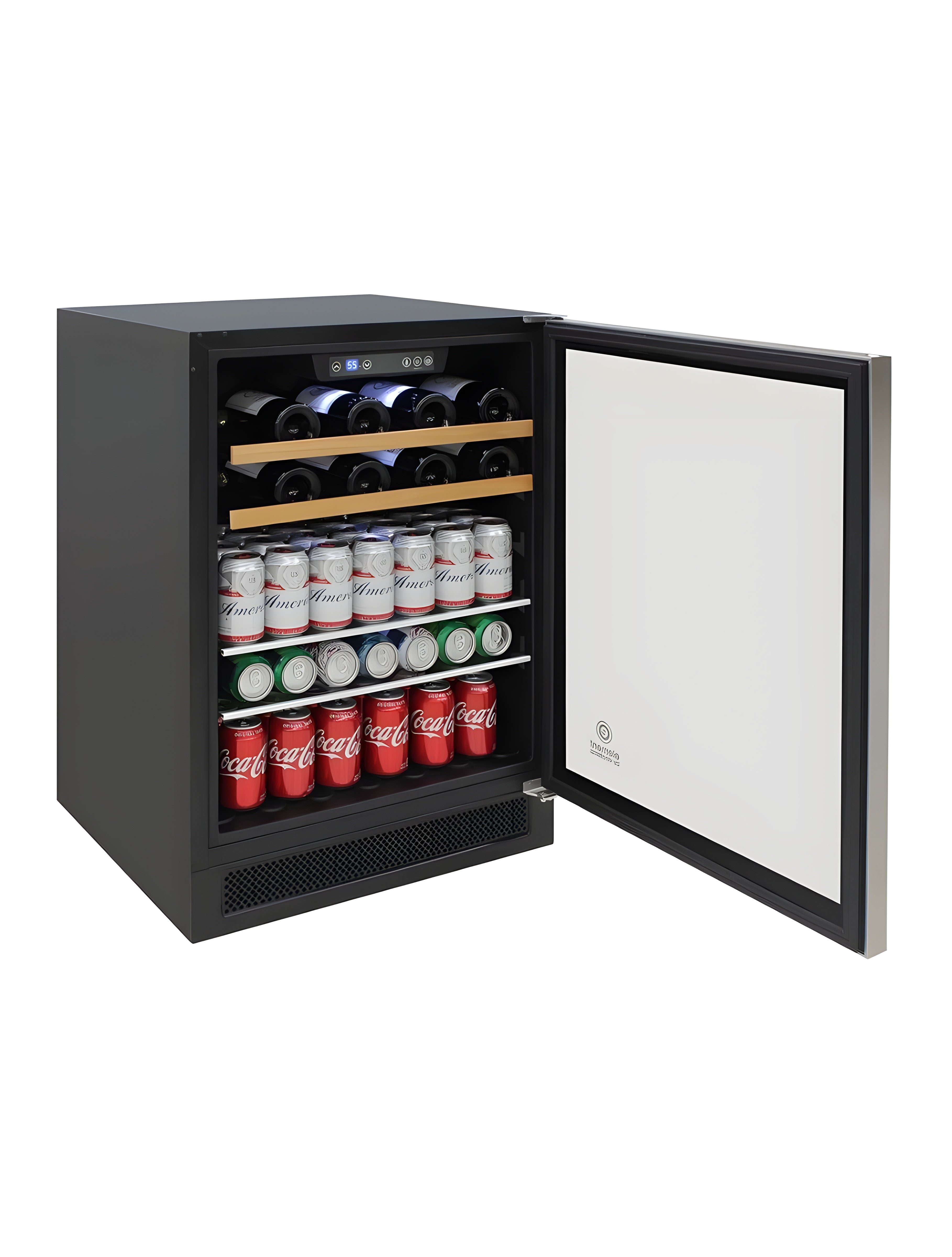 Vinotemp 24-Inch Wine & Beverage Cooler with Top Handle - EL-24THWB