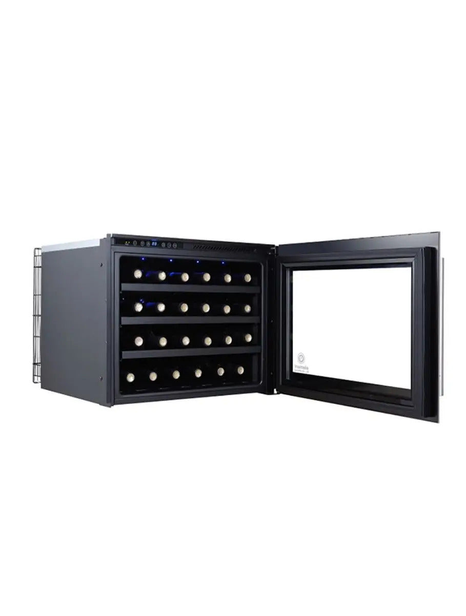 Vinotemp 24-Bottle Wall-Mounted Single-Zone Wine Cooler (Black) - EL-24WCUB