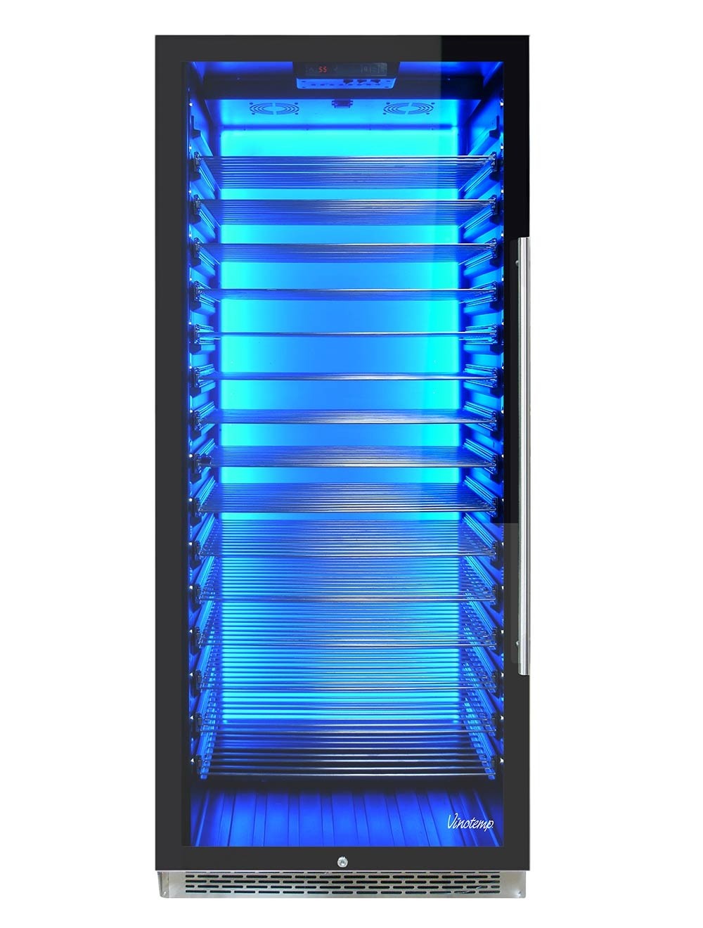 Vinotemp Private Reserve Series 188-Bottle Backlit Panel Commercial 300 Wine Cooler (Left Hinge) - EL-300COMM-L