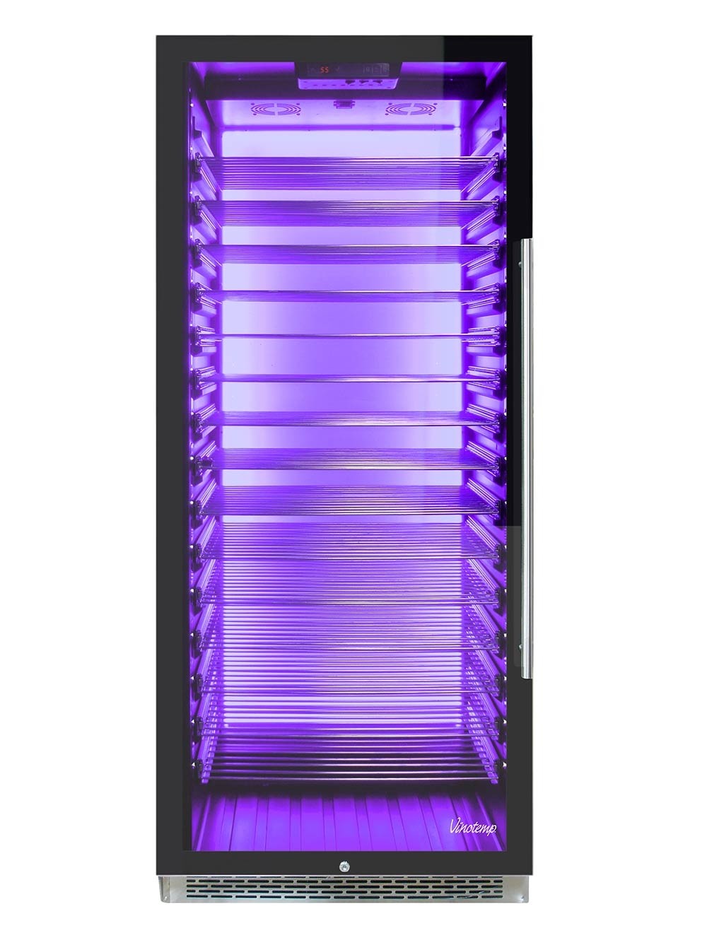 Vinotemp Private Reserve Series 188-Bottle Backlit Panel Commercial 300 Wine Cooler (Left Hinge) - EL-300COMM-L