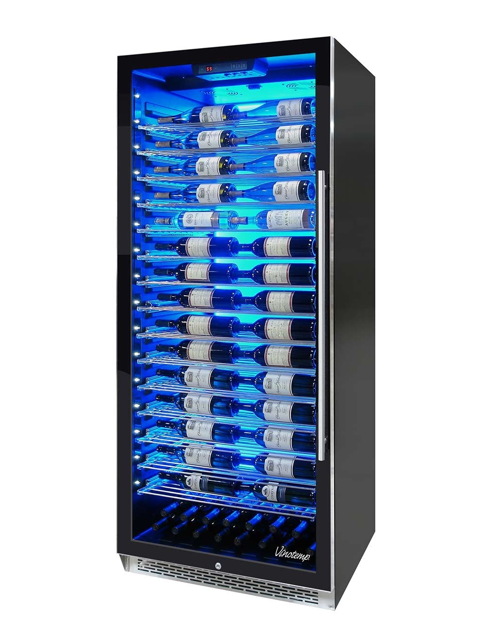 Vinotemp Private Reserve Series 188-Bottle Backlit Panel Commercial 300 Wine Cooler (Left Hinge) - EL-300COMM-L