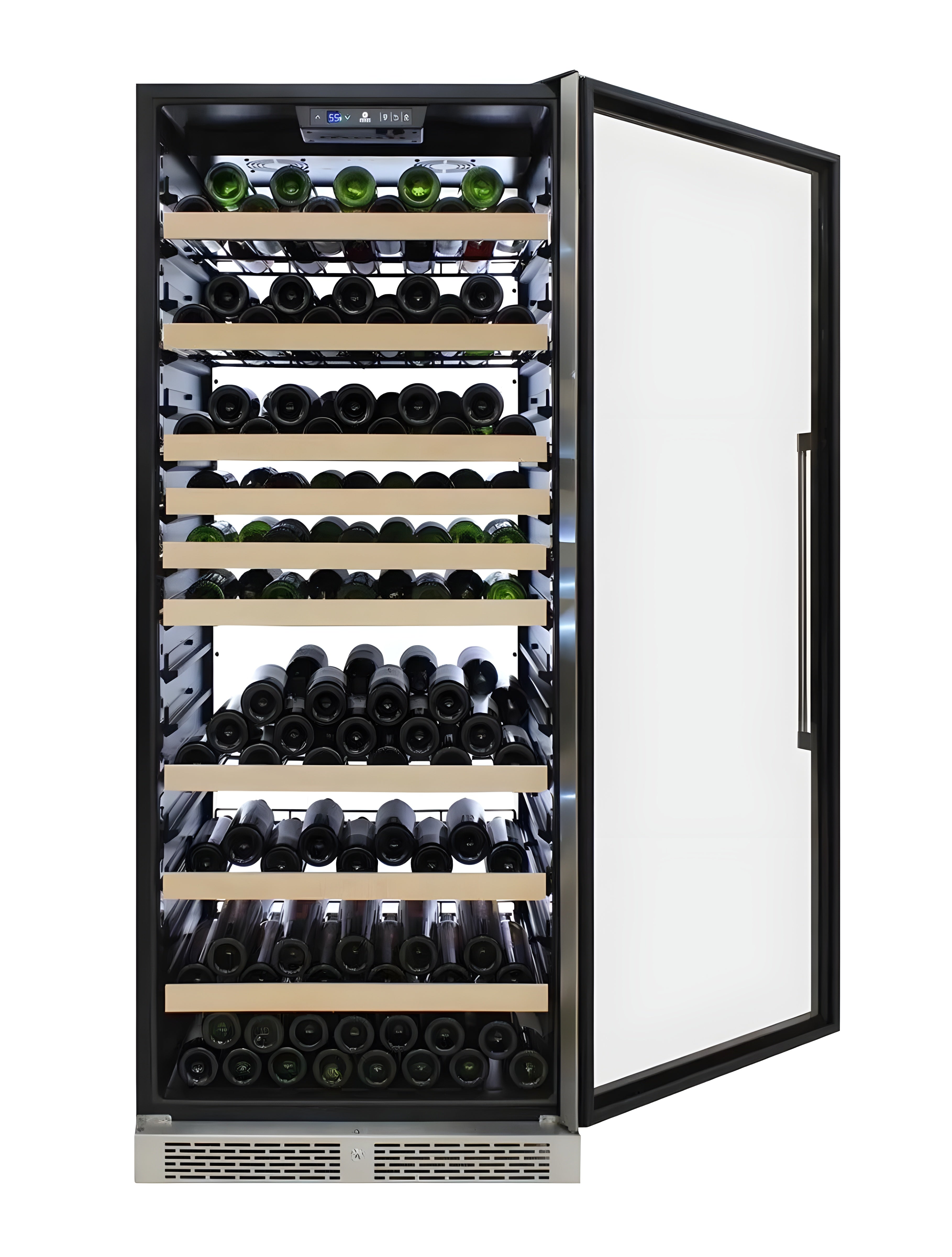 Vinotemp 173-Bottle White Backlit Panel Commercial Single-Zone Wine Cooler - EL-300DSWL