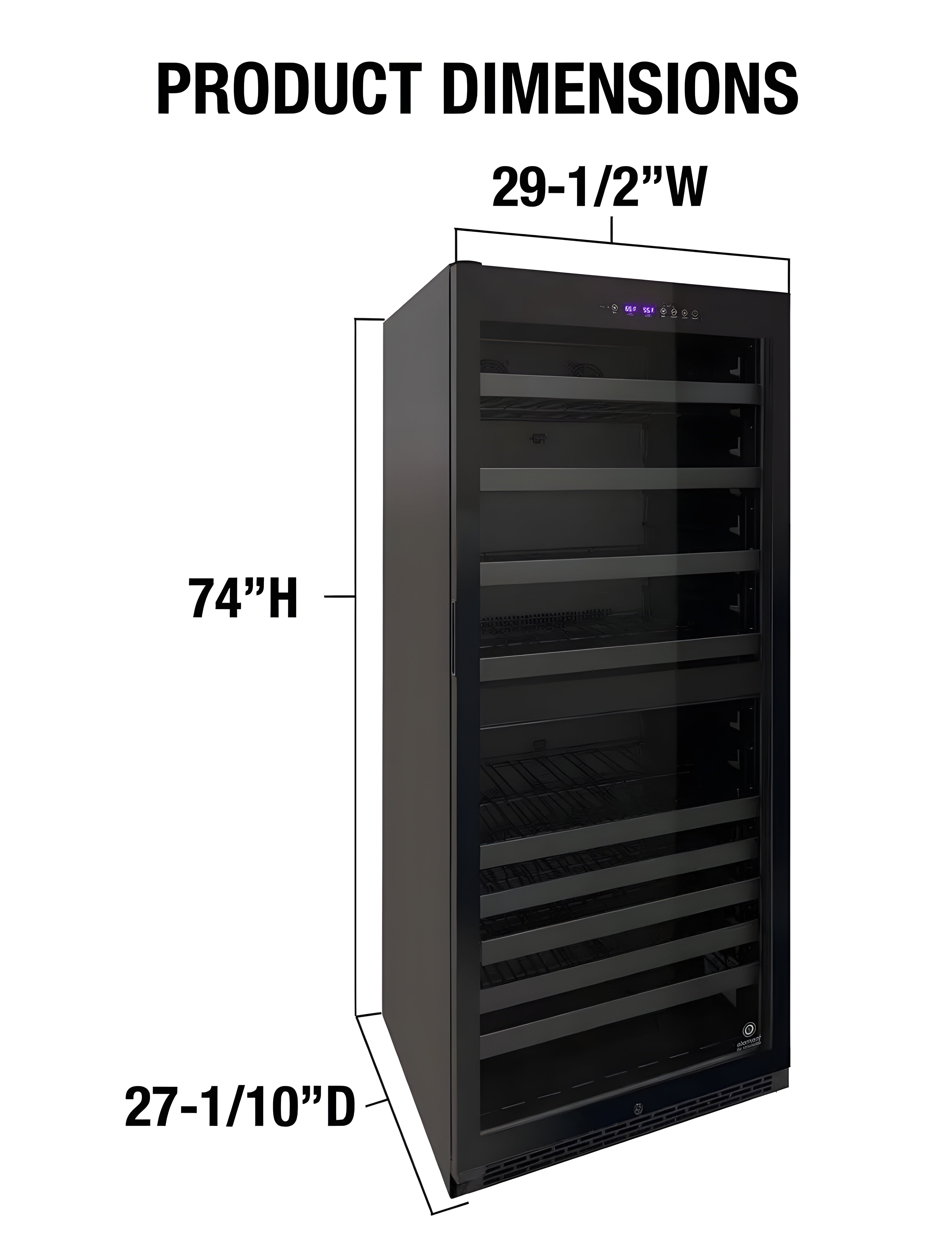 Vinotemp EL-300TS Dual-Zone Wine Cooler - EL-300TS