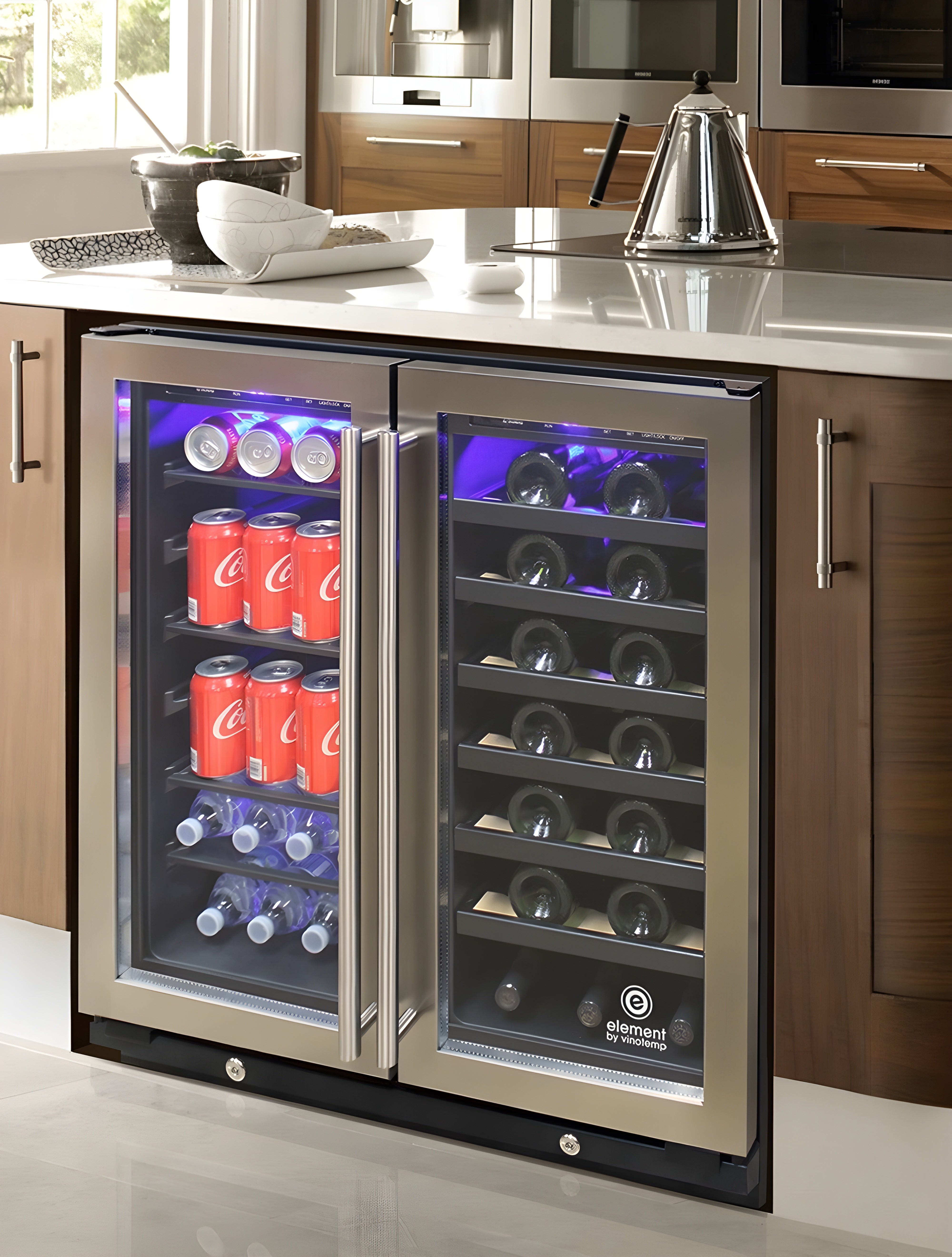 Vinotemp 30-Inch Wine & Beverage Cooler - EL-30SWCB2D