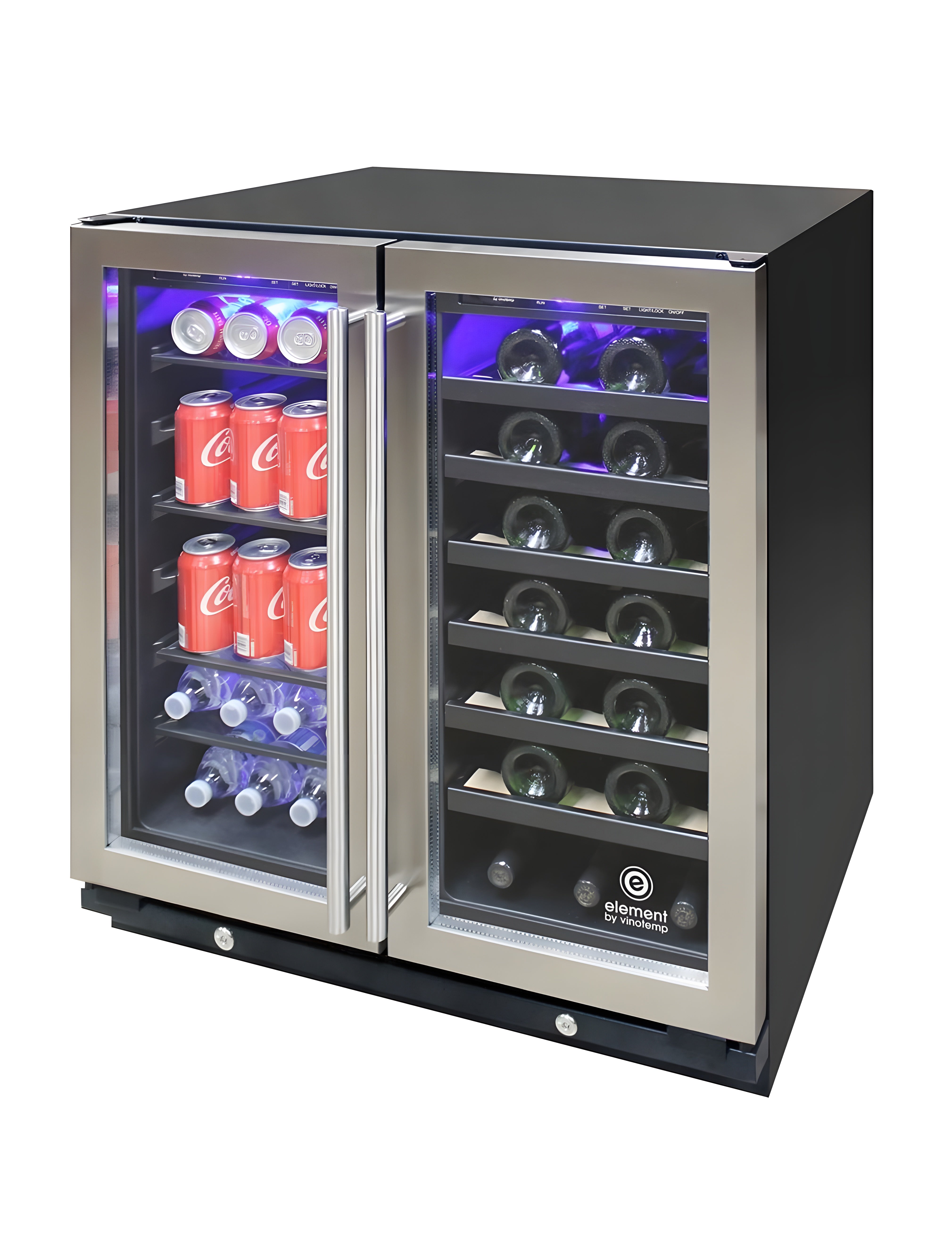 Vinotemp 30-Inch Wine & Beverage Cooler - EL-30SWCB2D