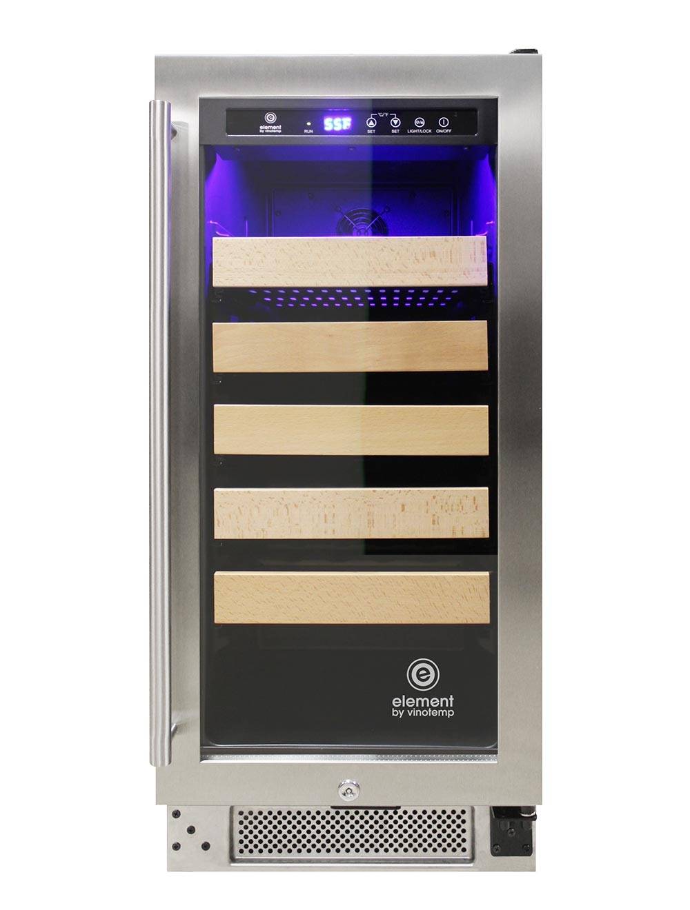 Vinotemp Connoisseur Series 33 Single-Zone Wine Cooler - EL-33WCST