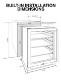 Vinotemp Connoisseur Series 46 Single-Zone Beverage Cooler (Left Hinge) - EL-46WCBC-L