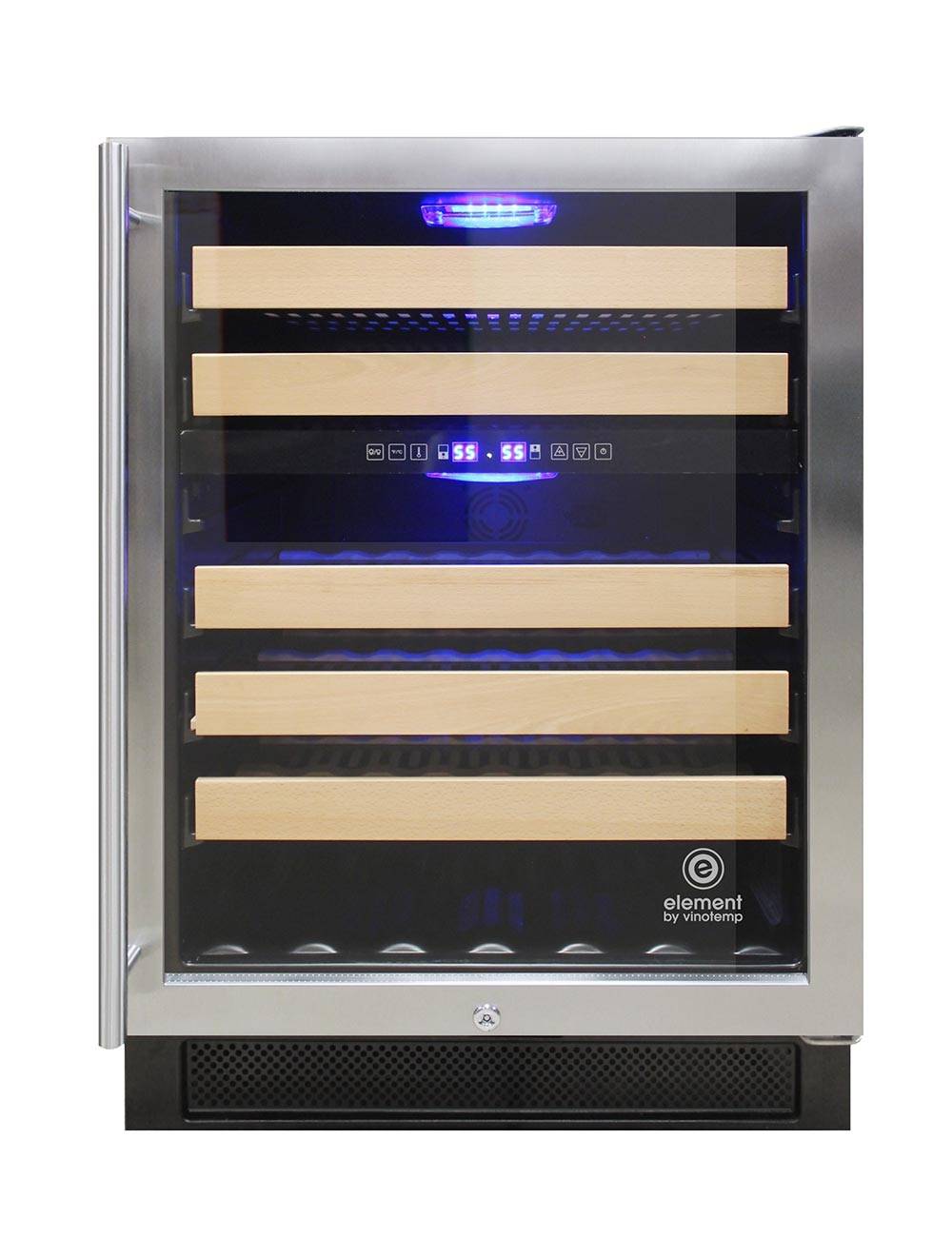 Vinotemp Connoisseur Series 46 Dual Zone Wine Cooler - EL-46WCST